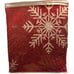 Twin Size New Haven Snowflake Quilt Comforter Reversible Red White w Std Sham