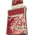 Twin Size New Haven Snowflake Quilt Comforter Reversible Red White w Std Sham