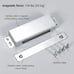 114 lbs Heavy Duty Stainless Steel Magnetic Catch Cabinet Metal Latch 5 pack