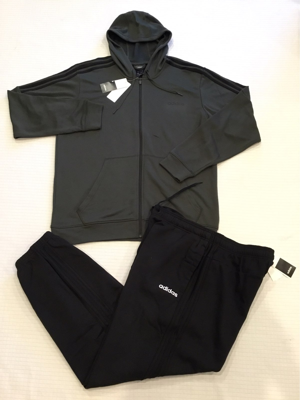 New Men's Adidas Fleece Sweatsuit~Sz XL