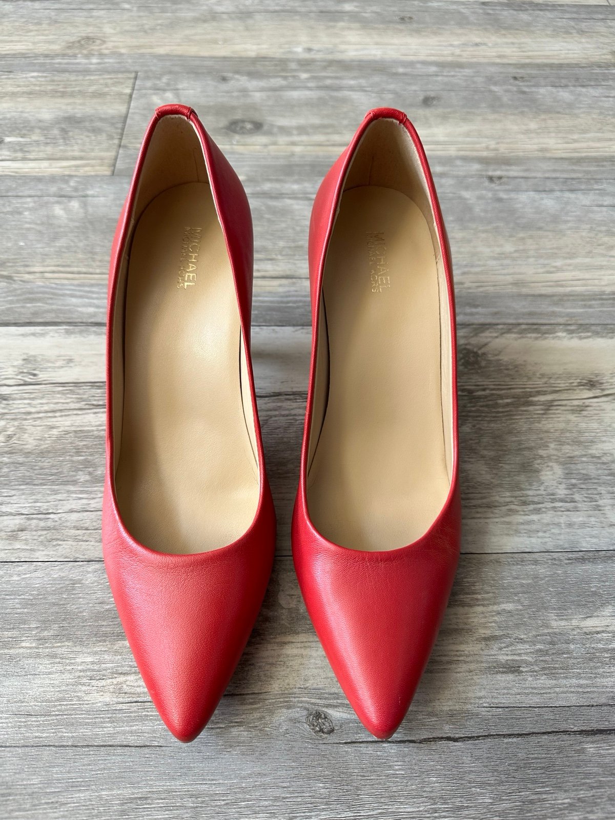 Michael Kors Red pointed toe pump high heel size 8.5