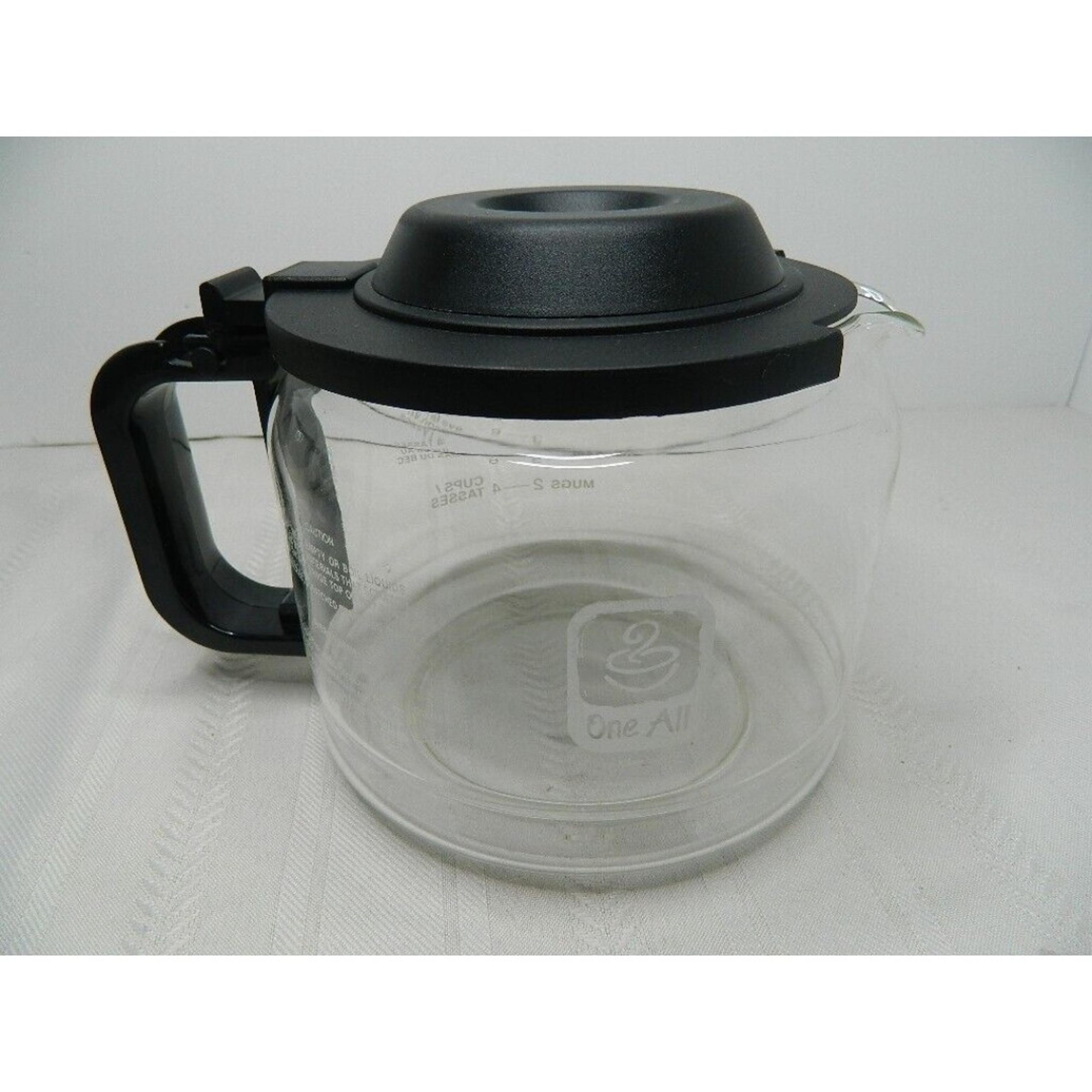 All In One Replacement Carafe Medelco Coffee Makers Glass 10-12 Cup Capacity