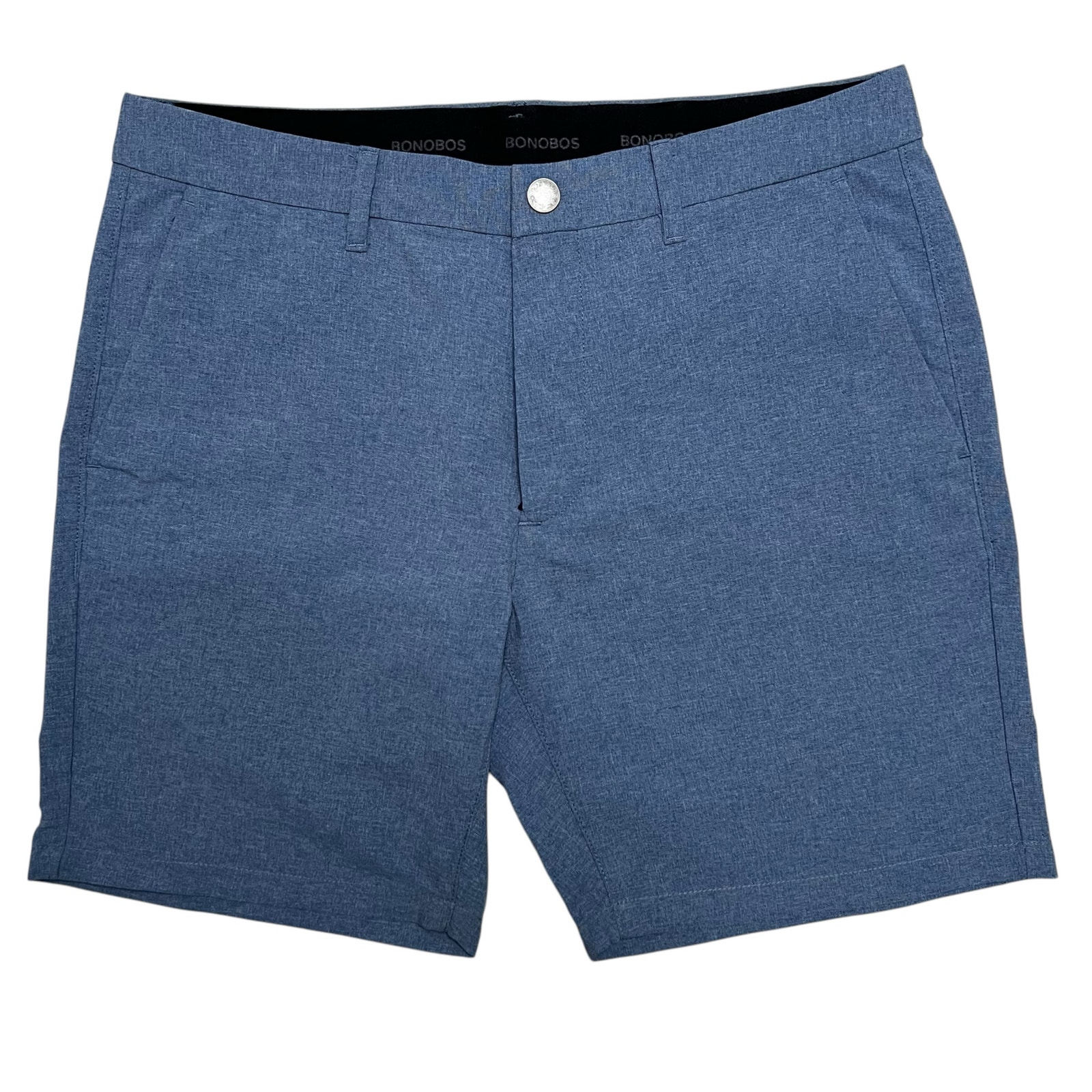 Bonobos Golf - Men’s Flat Front Slim Fit Blue Golf Shorts - 33 / 32
