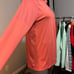 Nike Men XL Salmon/Adobe/Pink Dri Fit 1/4 Zip Pullover Running Reflective