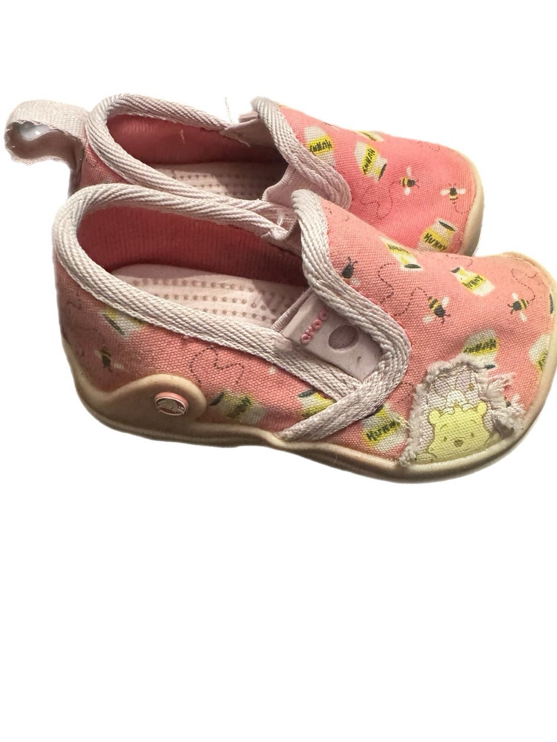 Baby Girl Crocs Disney Winnie the Pooh Loafers Pink