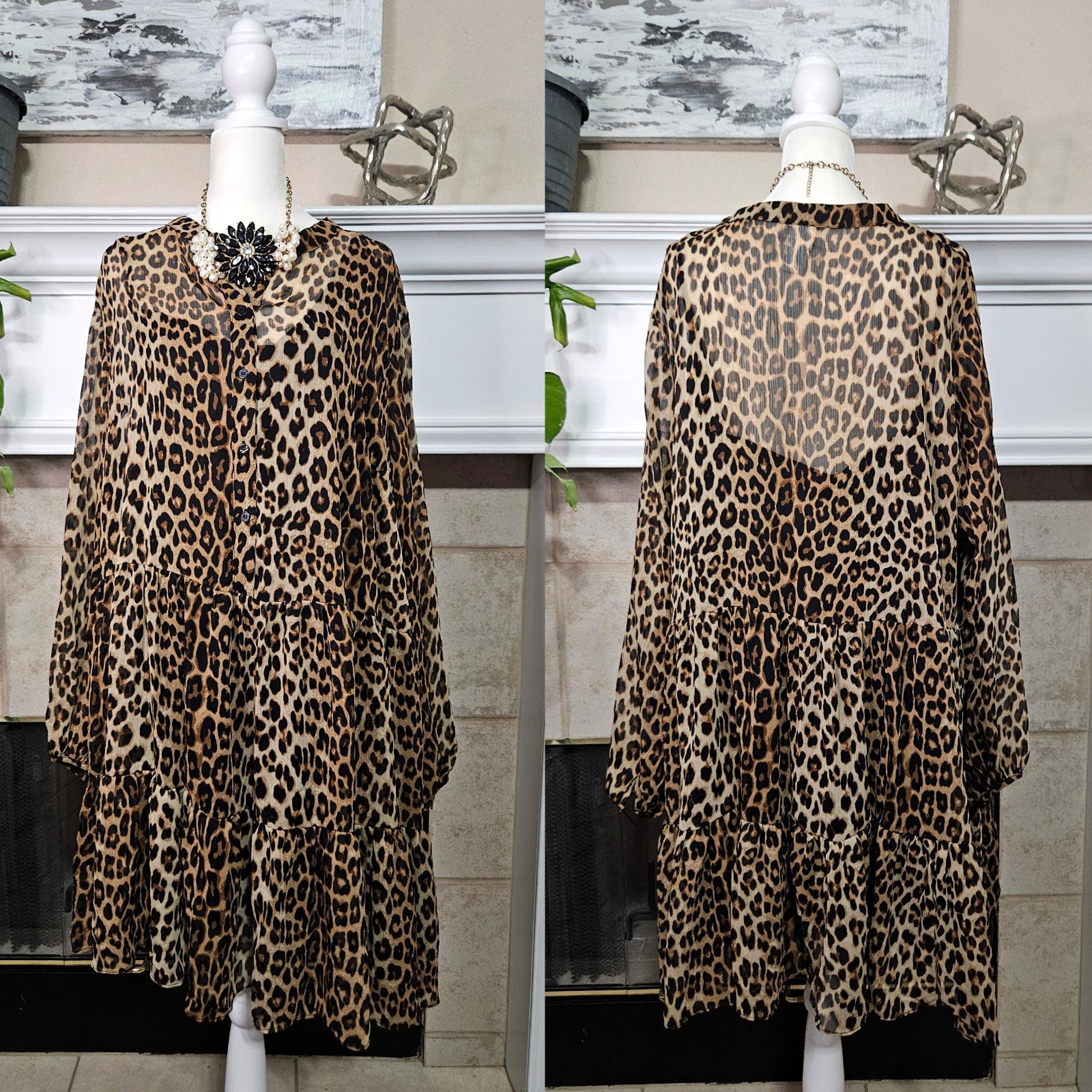 H&M Leopard Dress Size XL