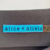 Alice + Olivia Eva Gray Ponte Silk & Black Leather Cap Sleeve Moto Mini Dress M
