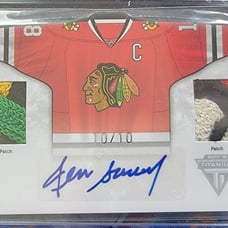 2011-12 Panini Titanium Denis Savard Jersey Auto Card 10/10