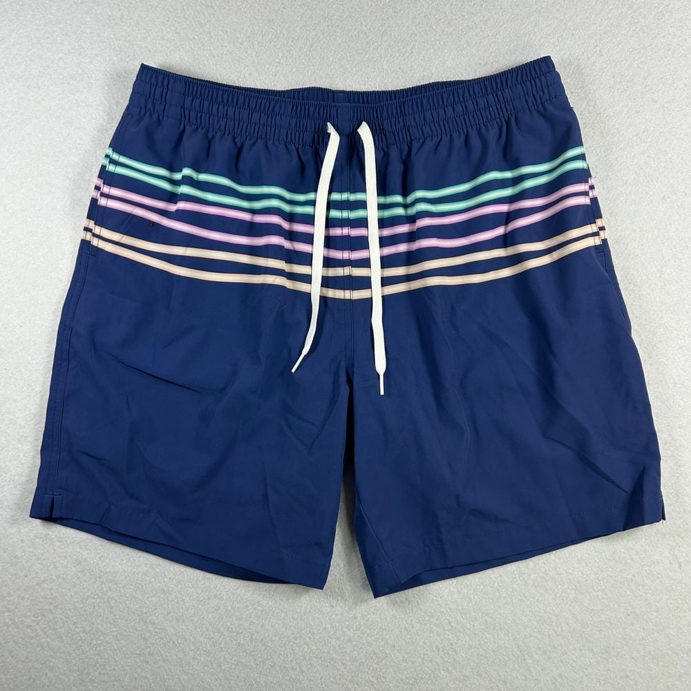 Chubbies The Moon Shadows Lined Swim Trunks Mens XL Striped 7 Inseam NWOT