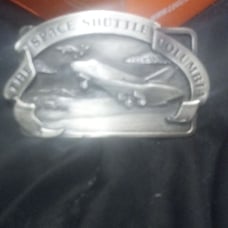 1982 shuttle columbia belt buckle