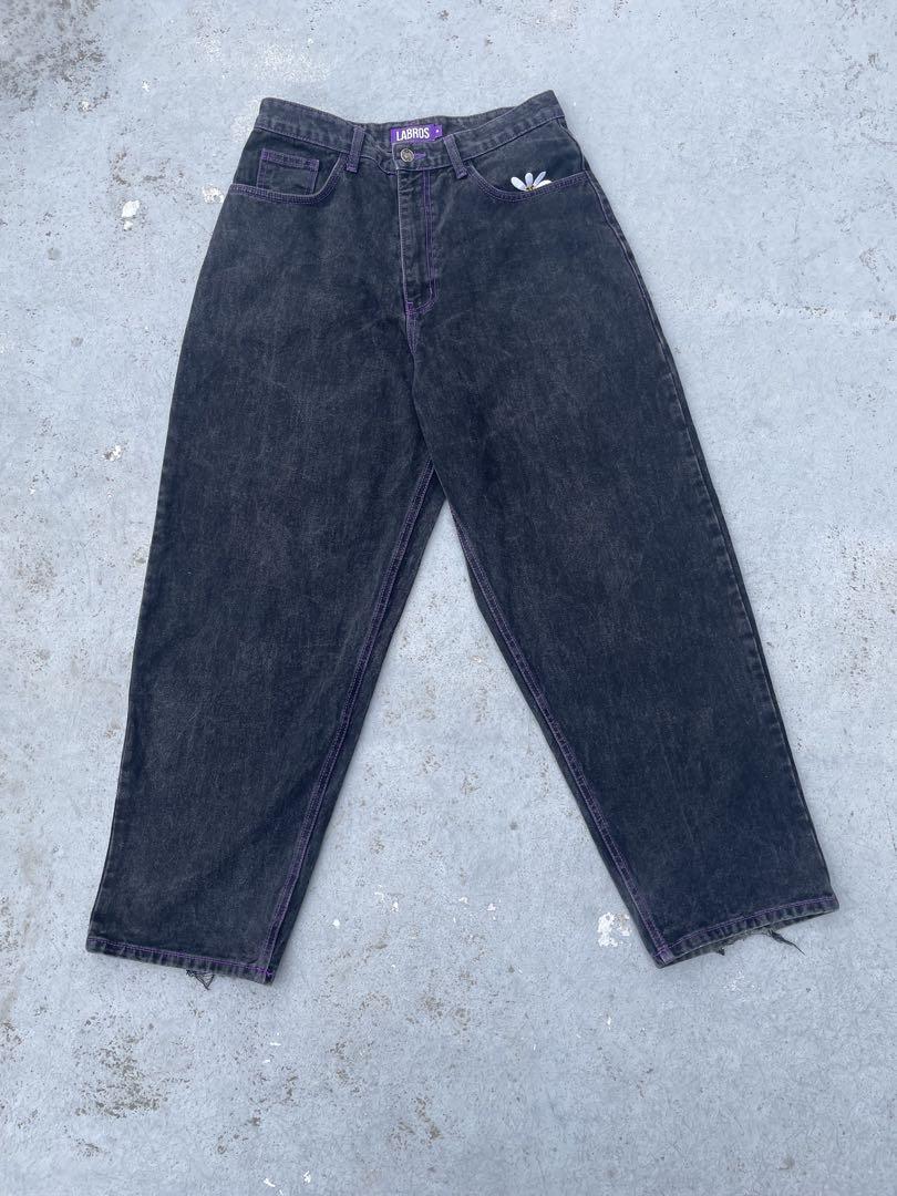 Love Ross Denim with Purple Stitching