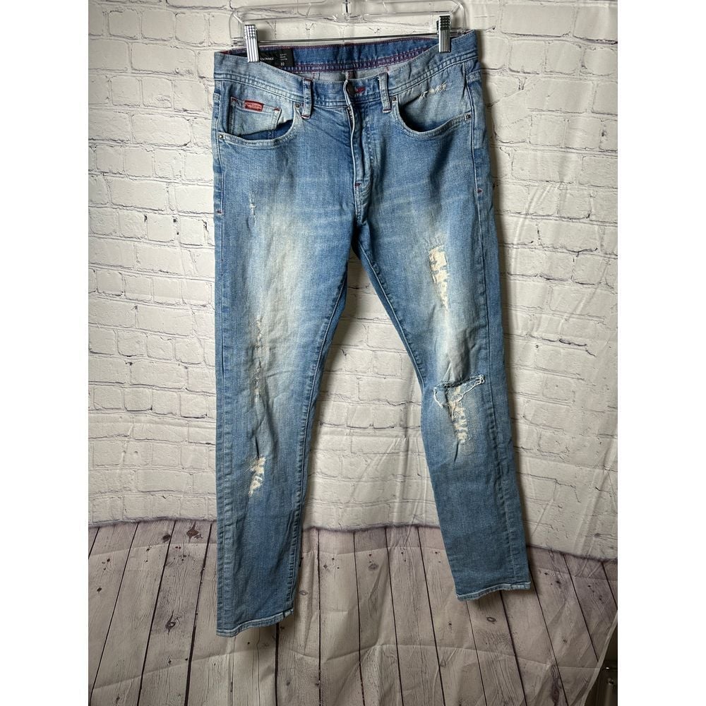 ARMANI EXCHANGE MENS DISTRESSED SKINNY JEANS (32X31) GENTLY WORN EUC