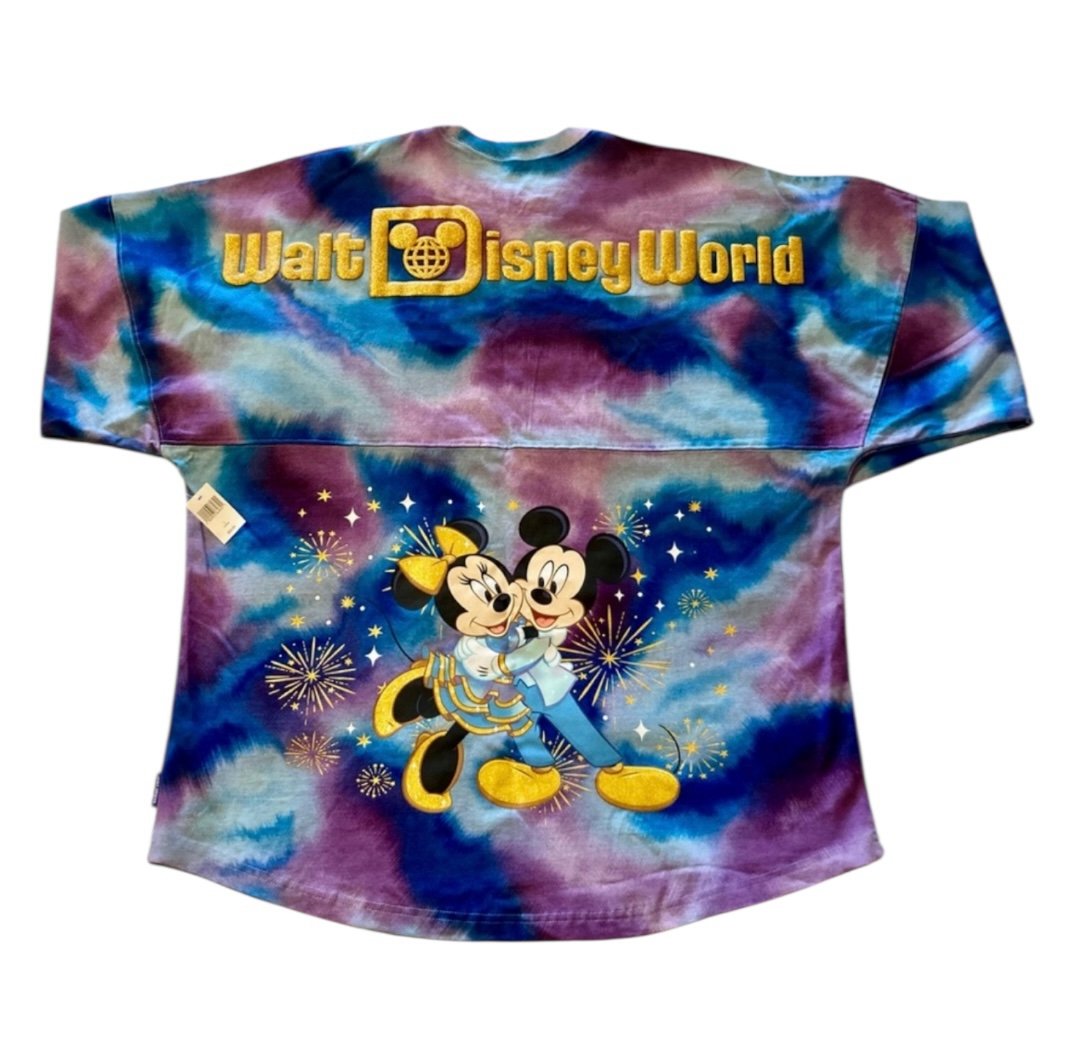 Walt Disney World 50thAnniversary Grand Finale Tie Dye Spirit Jersey Adult L NWT