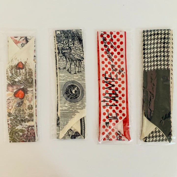 SET OF 4 TWILLY HEAD SCARF