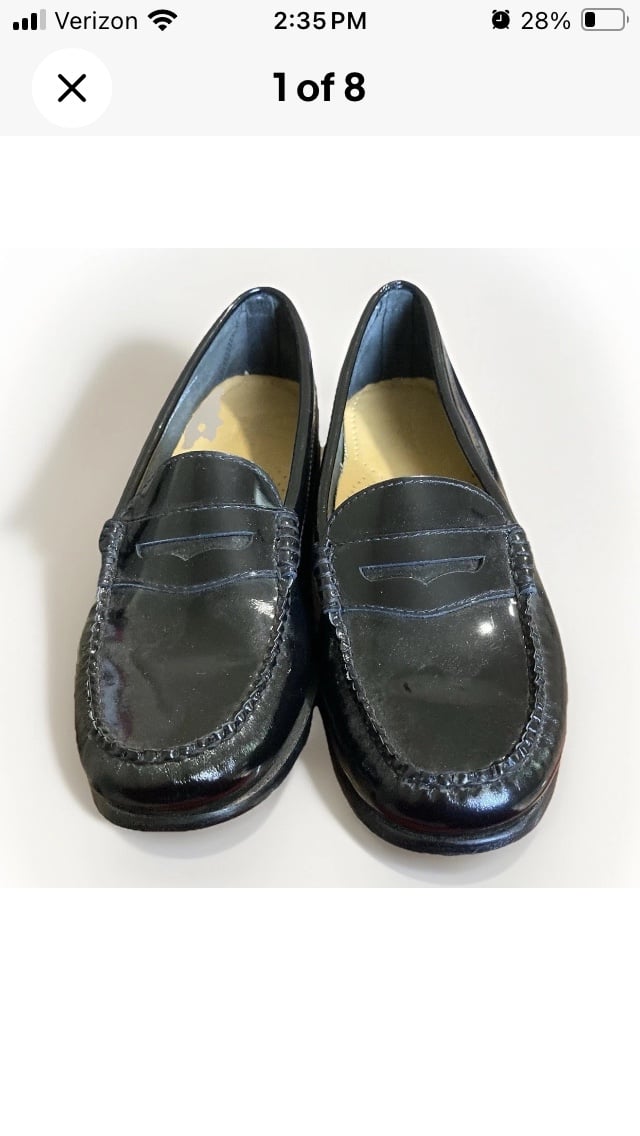 G.H. & Bass Weejun Black Leather Penny Loafers. Dress Shoe. M Sz 9.