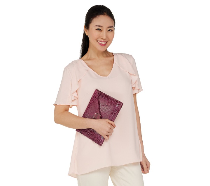 Lola Rose Leather Pouch with Gemstone