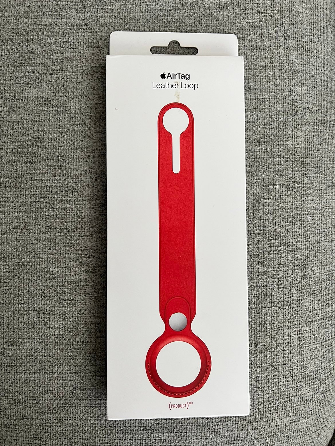 Apple RED luggage tag