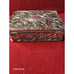 Silver-Plated Octagonal Jewelry Box With Velvety Interior & Floral Design