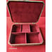 Silver-Plated Octagonal Jewelry Box With Velvety Interior & Floral Design