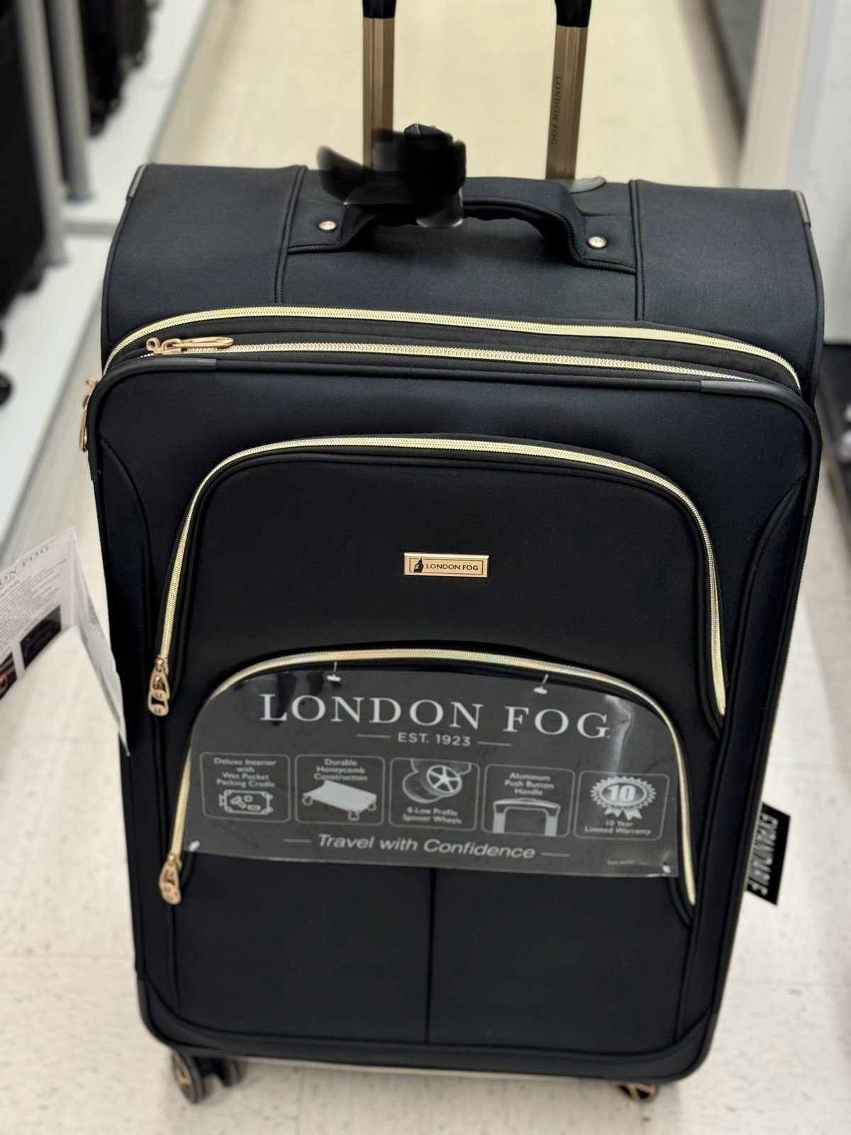 london don fog luggage carry 28” expandable 8 wheels spinners