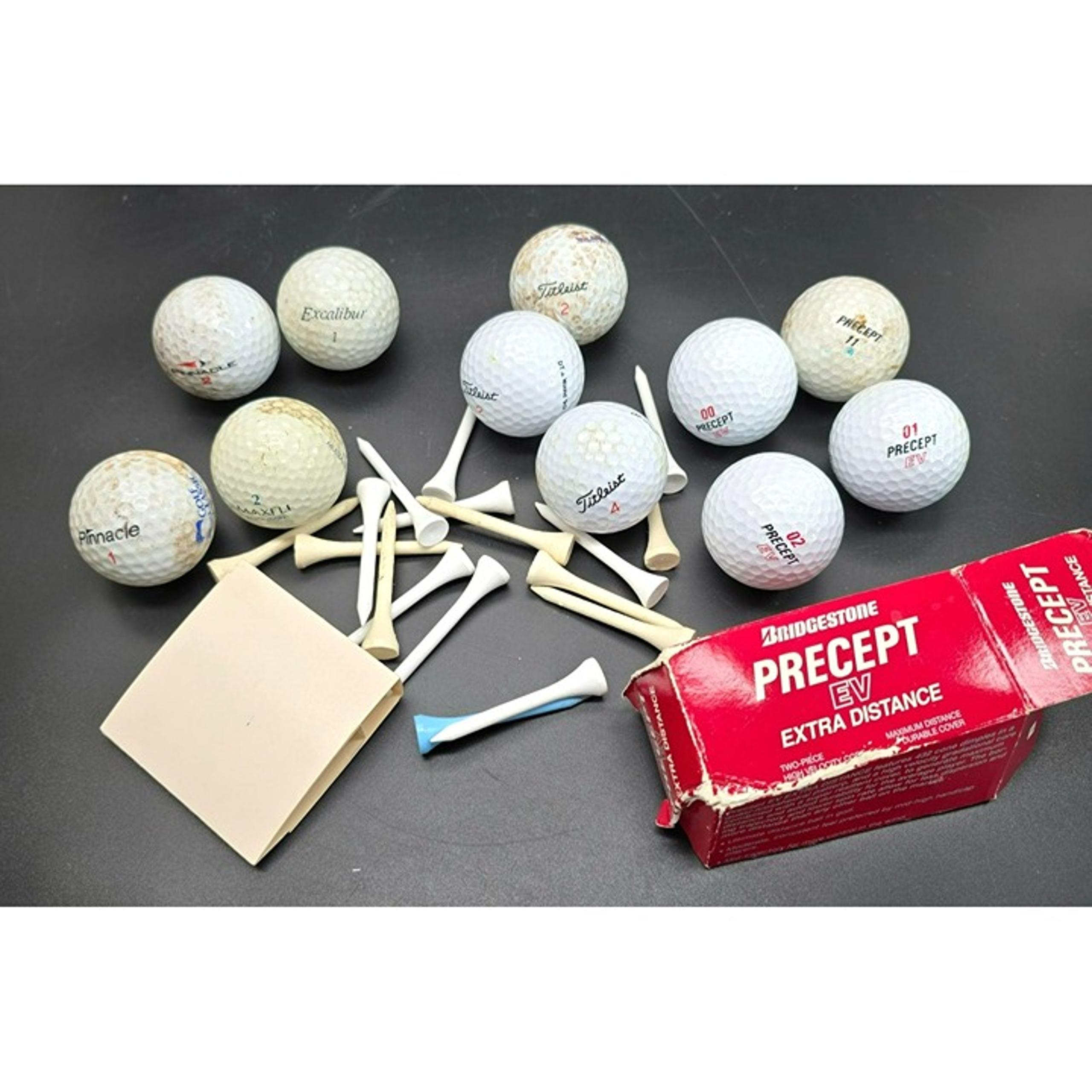 Bridgestone Precept Golf Balls & Mixed Brands Golf Tee Accessories Set CM2073