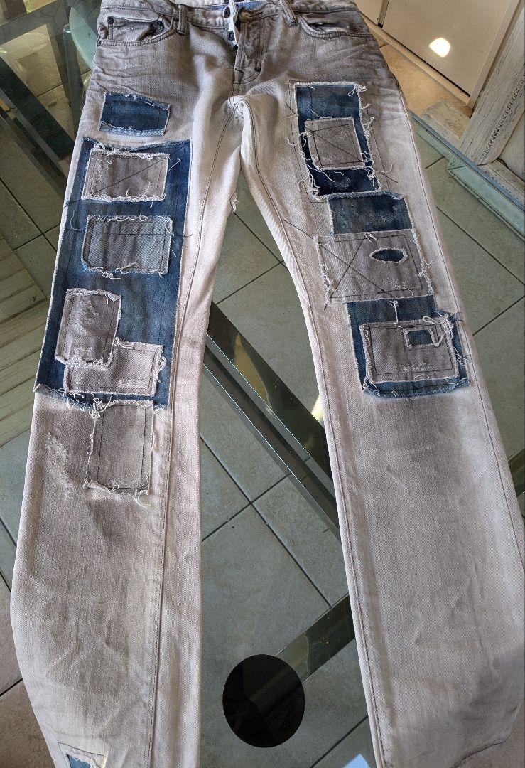 ## Brand New PPRS Patchwork Design Slim Fit Jeans