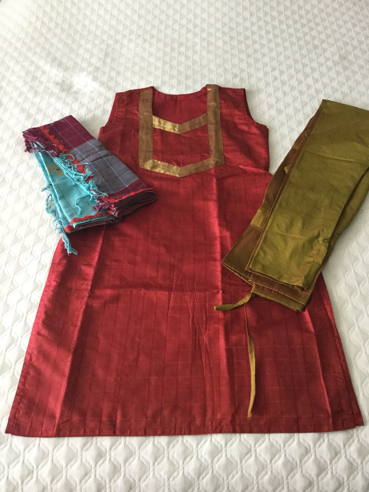 Silk indian pakistani salwar saree sari