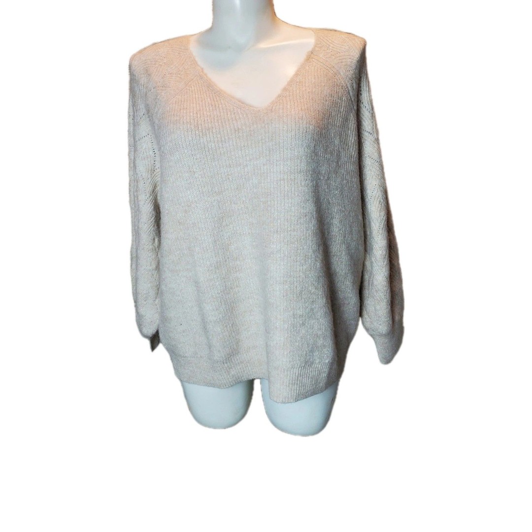 ON 34TH Cozy Pullover V Neck Size 2X NWT