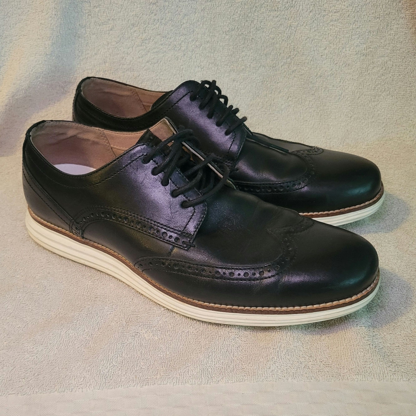 Mens Cole Haan Original Grand Wingtip Oxford Comfort Dress Shoe Size 9.5M