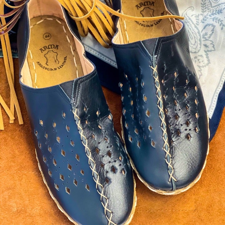 Handsewing 100% Anatolian Leather Indoor&Outdoor Shoes