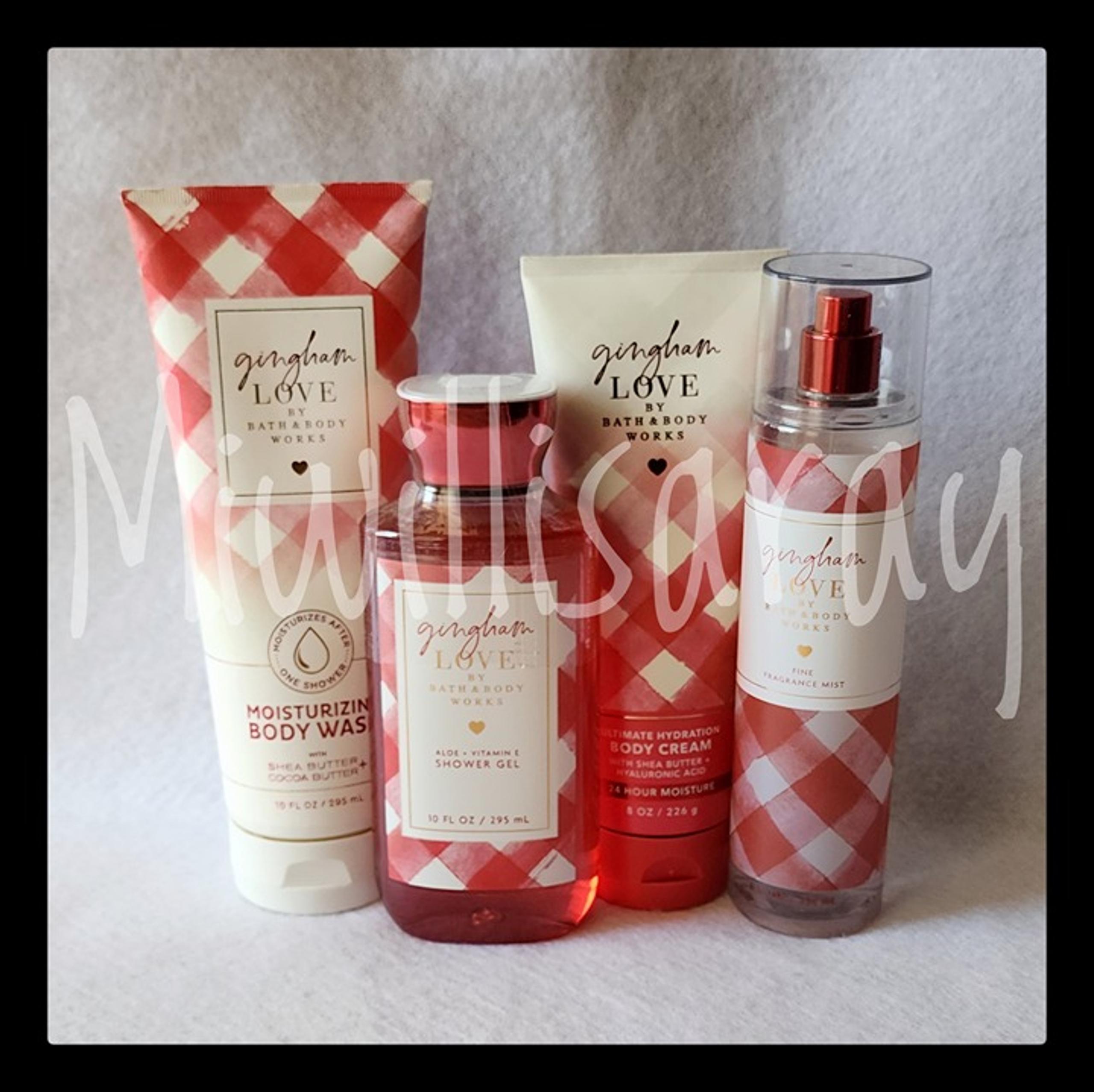 NWT Bath & Body Works "Gingham Love" Body Bundle (x4)