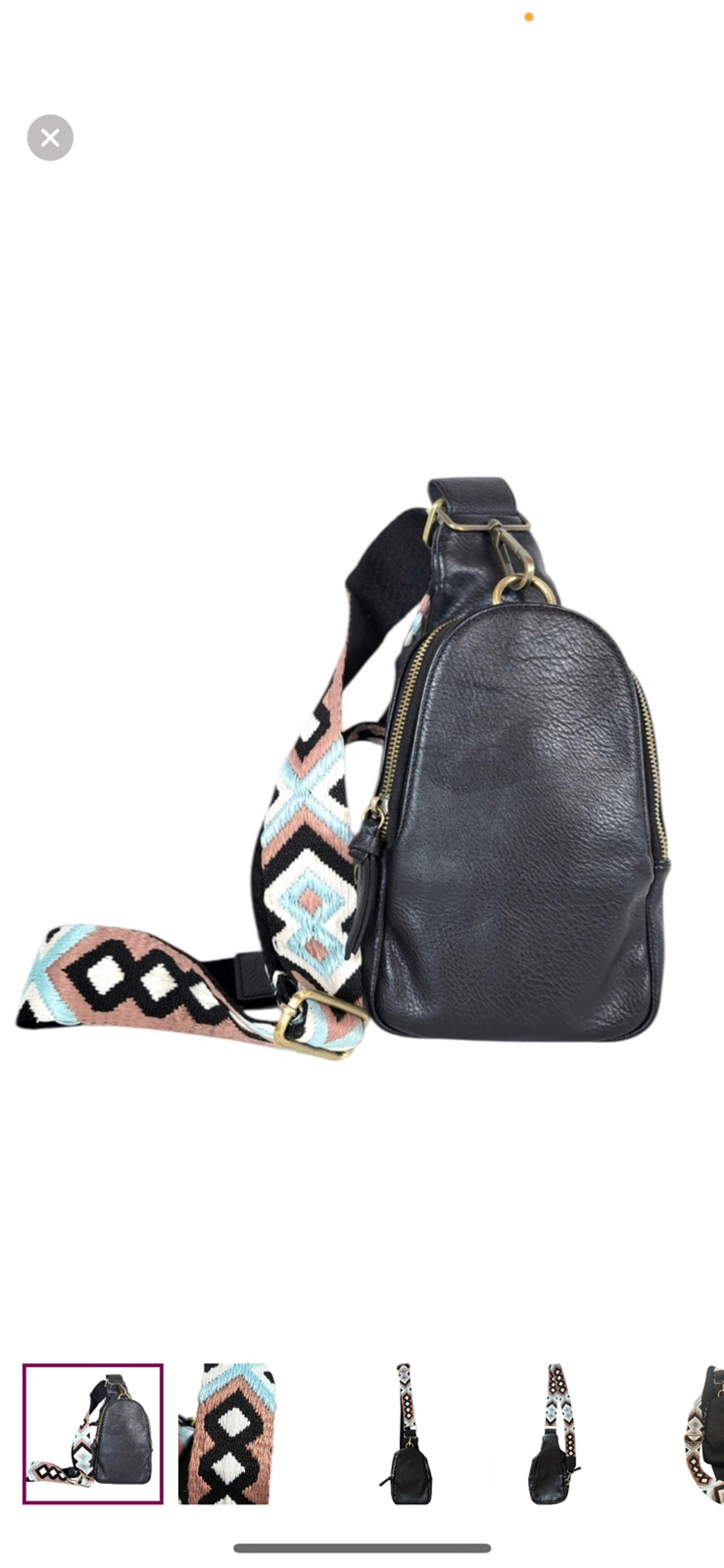 EUC ANTHROPOLOGIE Urban Originals
Sling Bag Black Liberty Pebbled Leather
Boho