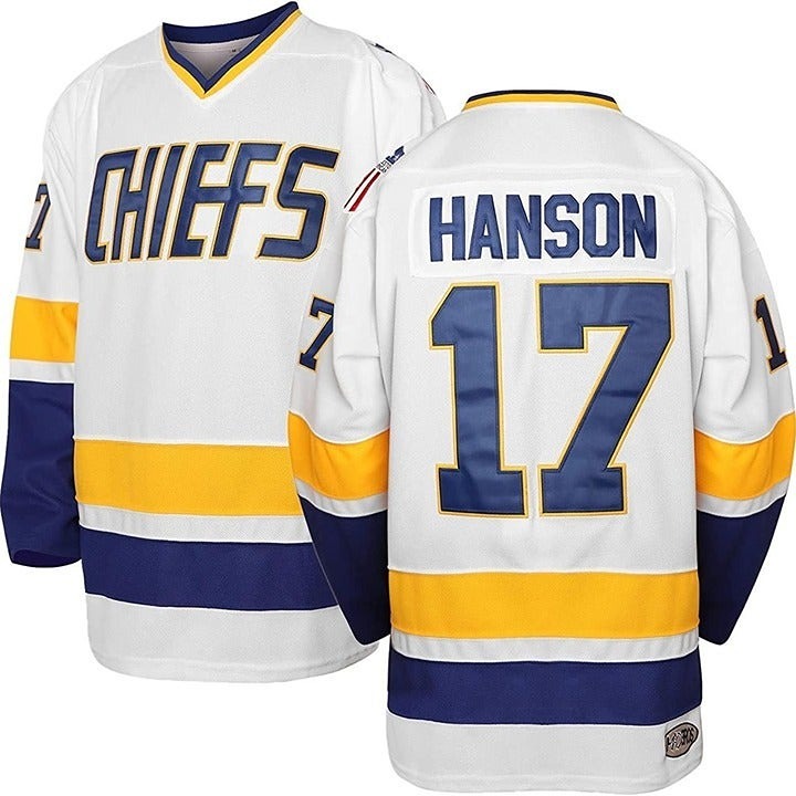 Charlestown Chiefs 17 Hanson Slap Shot Movie Hockey Jersey XL