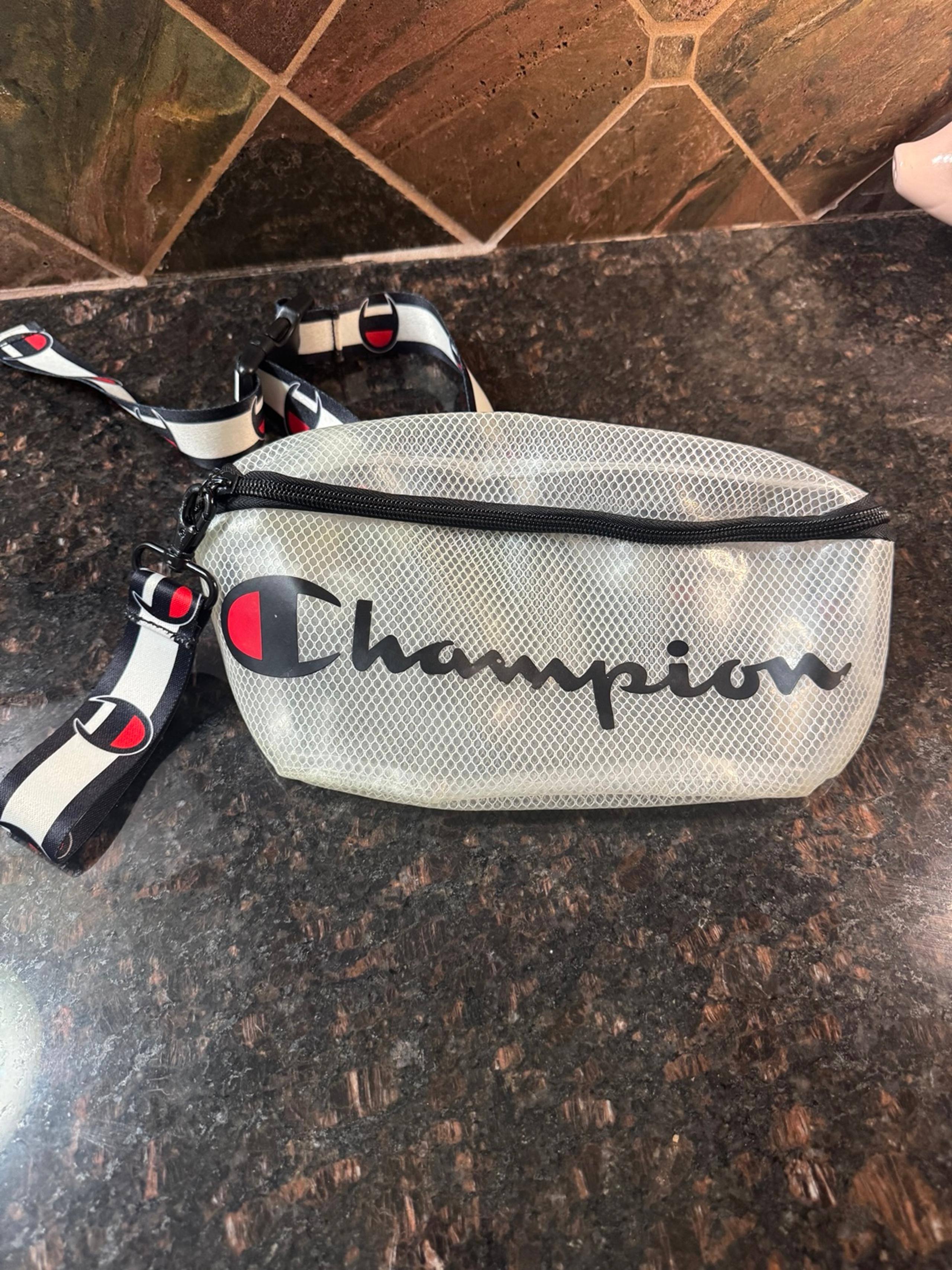 Champion Prime Transparent Sling crossbody waist bag fanny pack clear