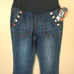 Indigo Poppy Maternity - Boot cut Maternity Jeans / Wide leg jeans / Size M
