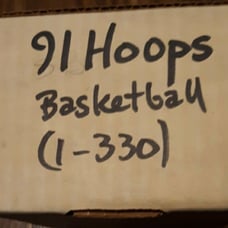 Vintage Hoops NBA 1991/92 Basketball Card Complete Set 1-330 with Protective Box