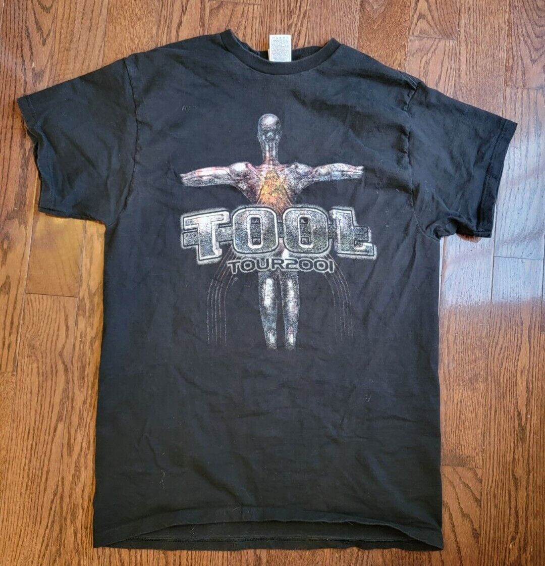 TOOL Tour 2001 Shirt Men's XL Double Sided Graphics vintage