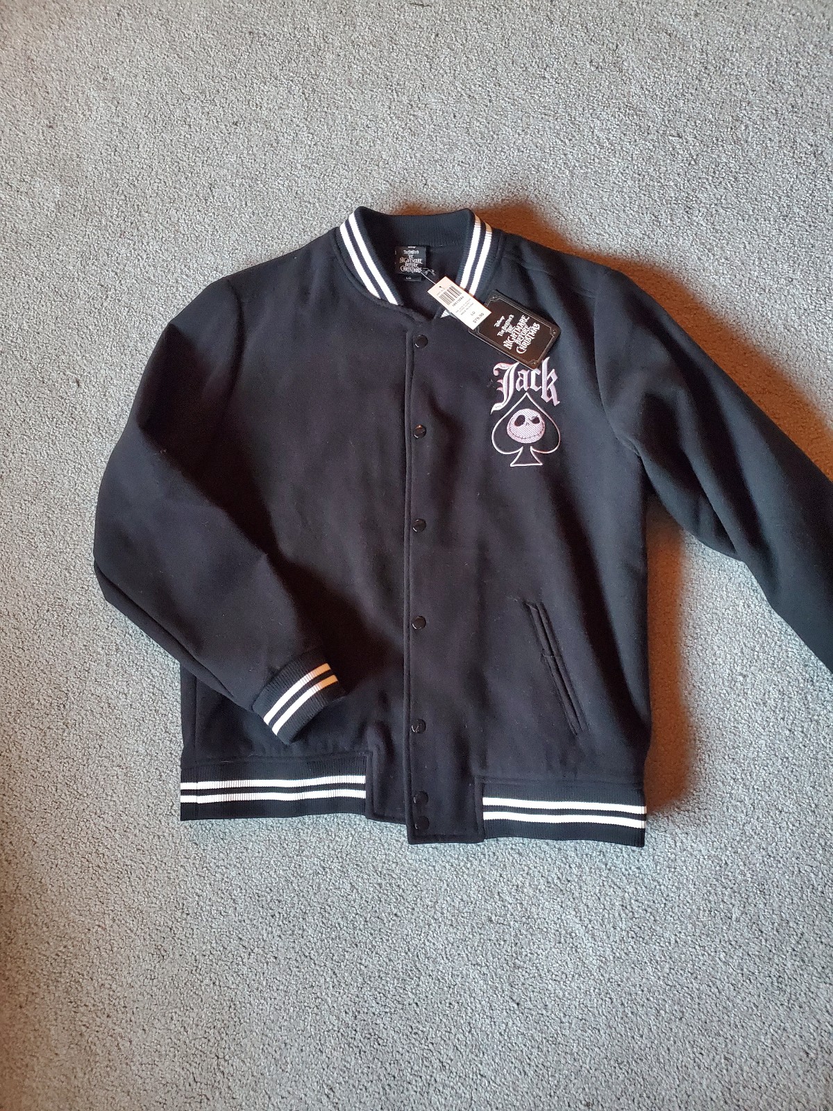 NWT Jack Skellington Embroidered Unisex Jacket
