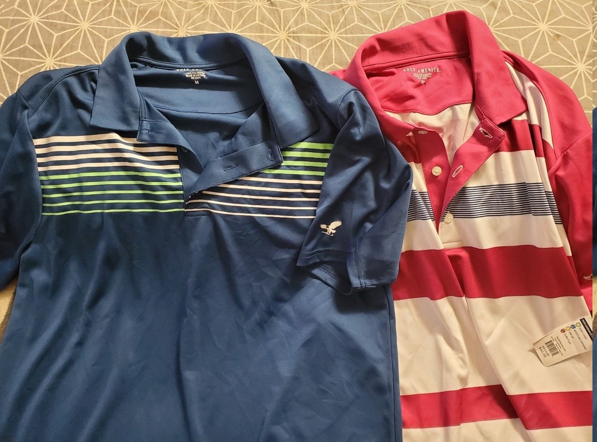 2 Ladies Golf Polo Shirts, Medium