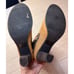 Peacock ladies western style 3” heeled boots. Fabric and leather uppers. Sz 8