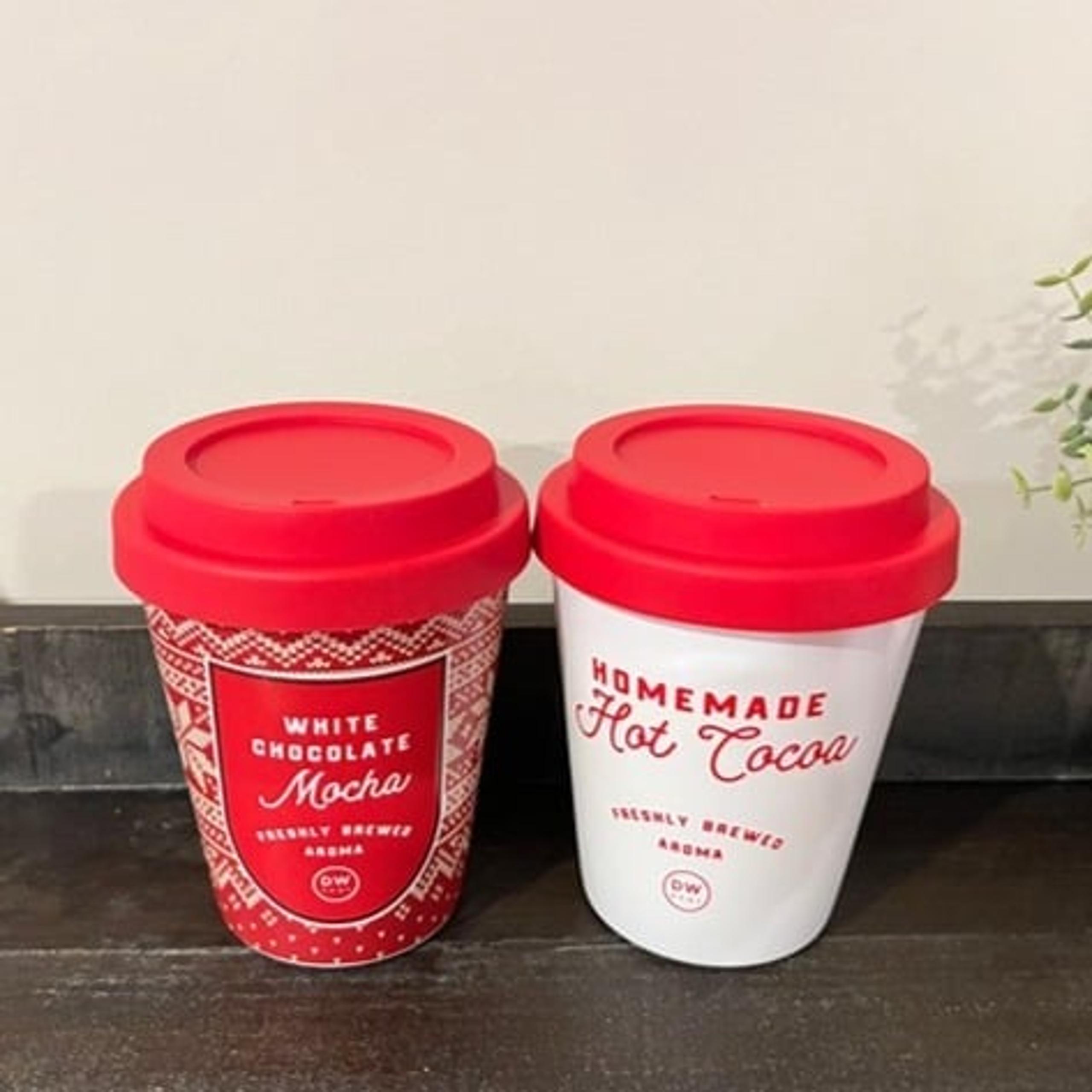 DW Home Holiday White Chocolate Mocha and Homemade Hot Cocoa Latte Candles - New