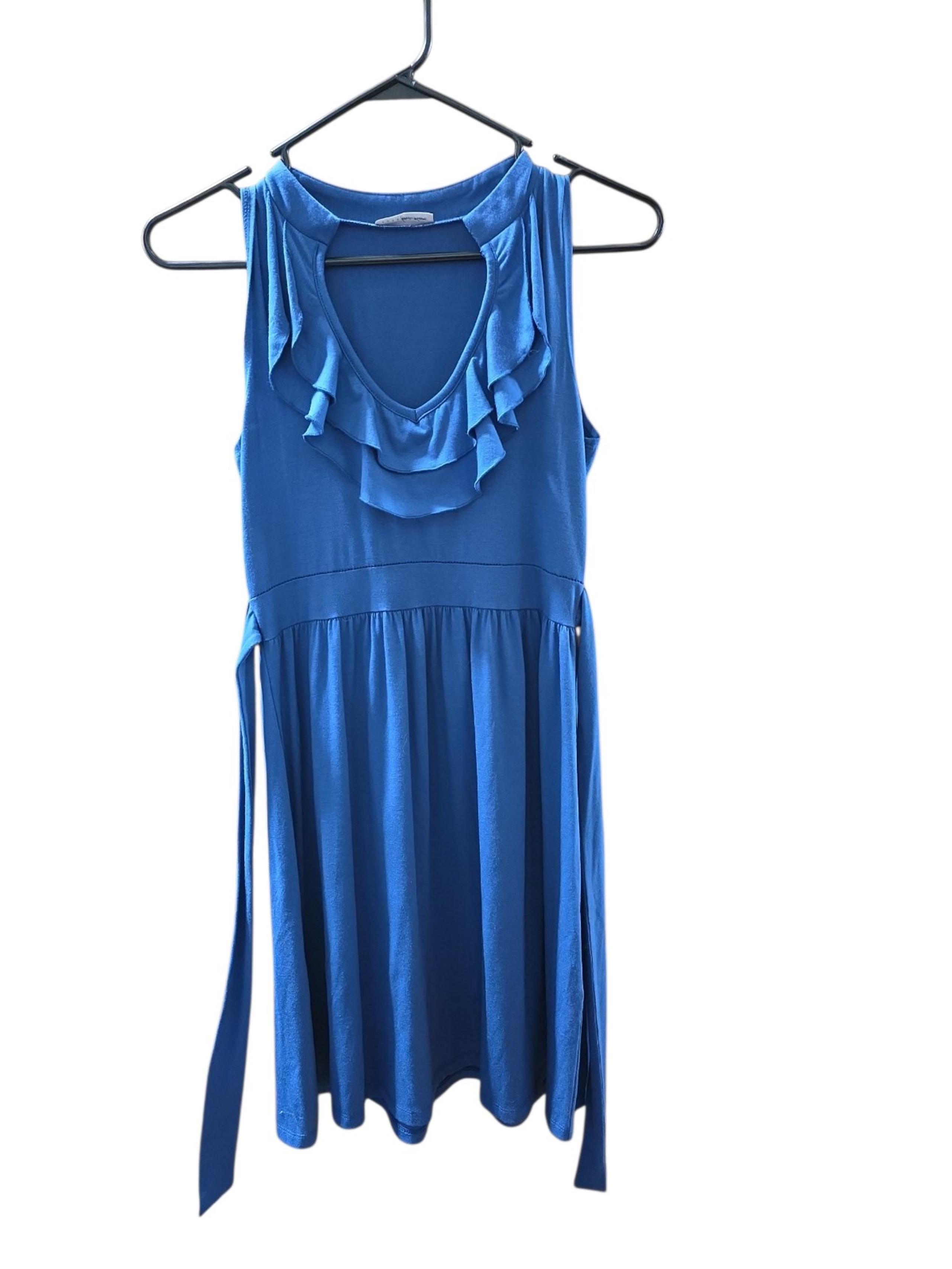 Beautiful summer dress knee length blue medium size four stars brand
