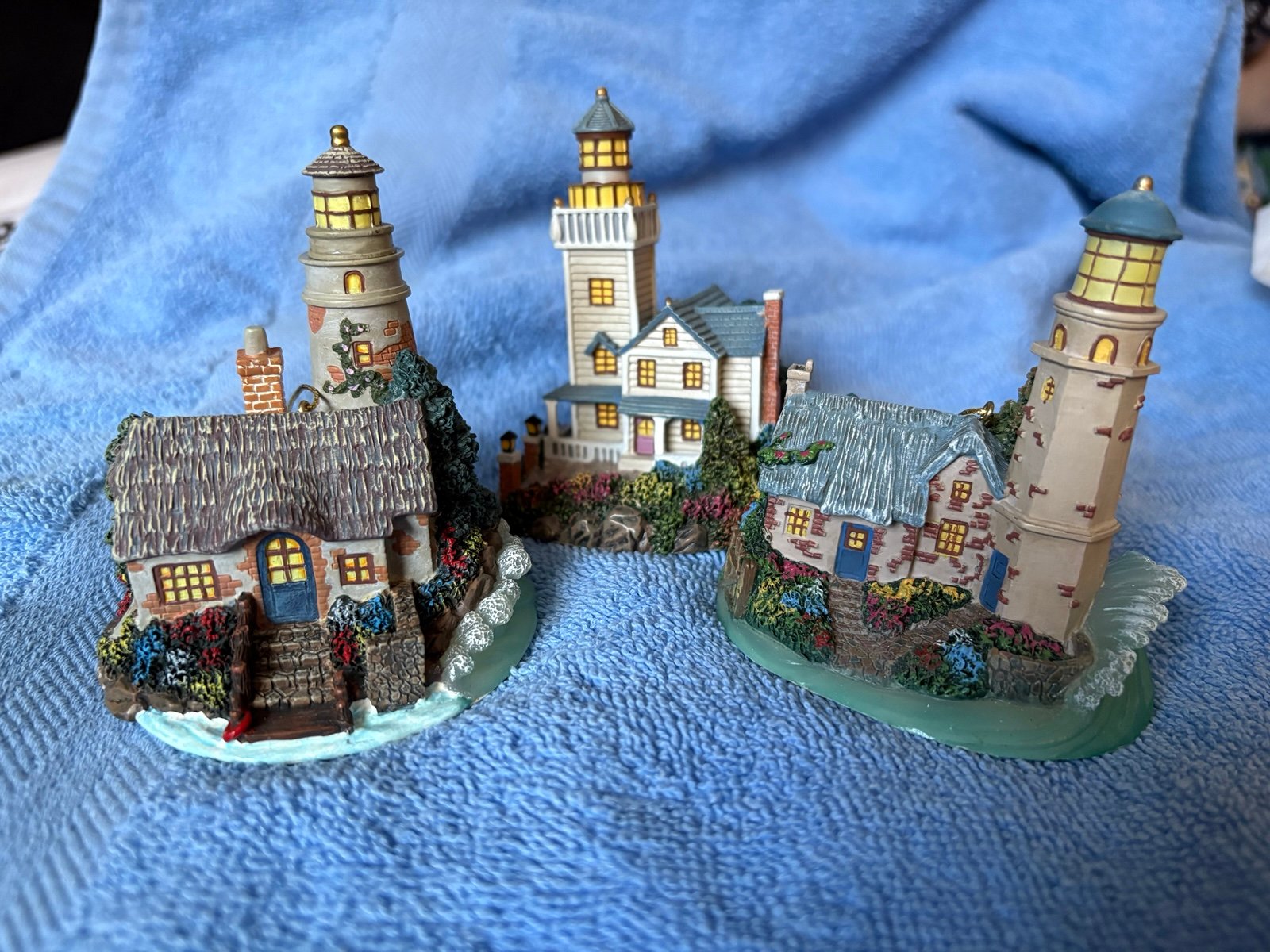 Thomas Kinkade Lighthouse Ornaments