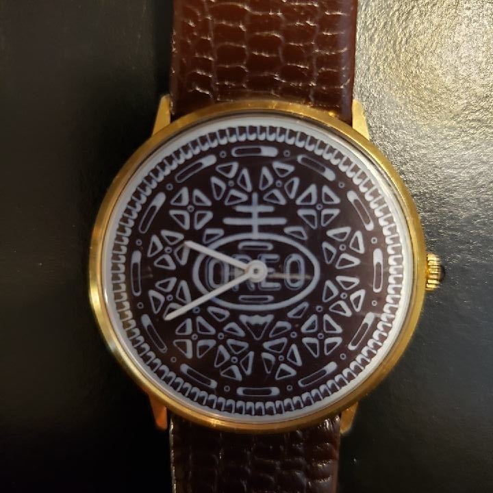 Oreo cookie wristwatch