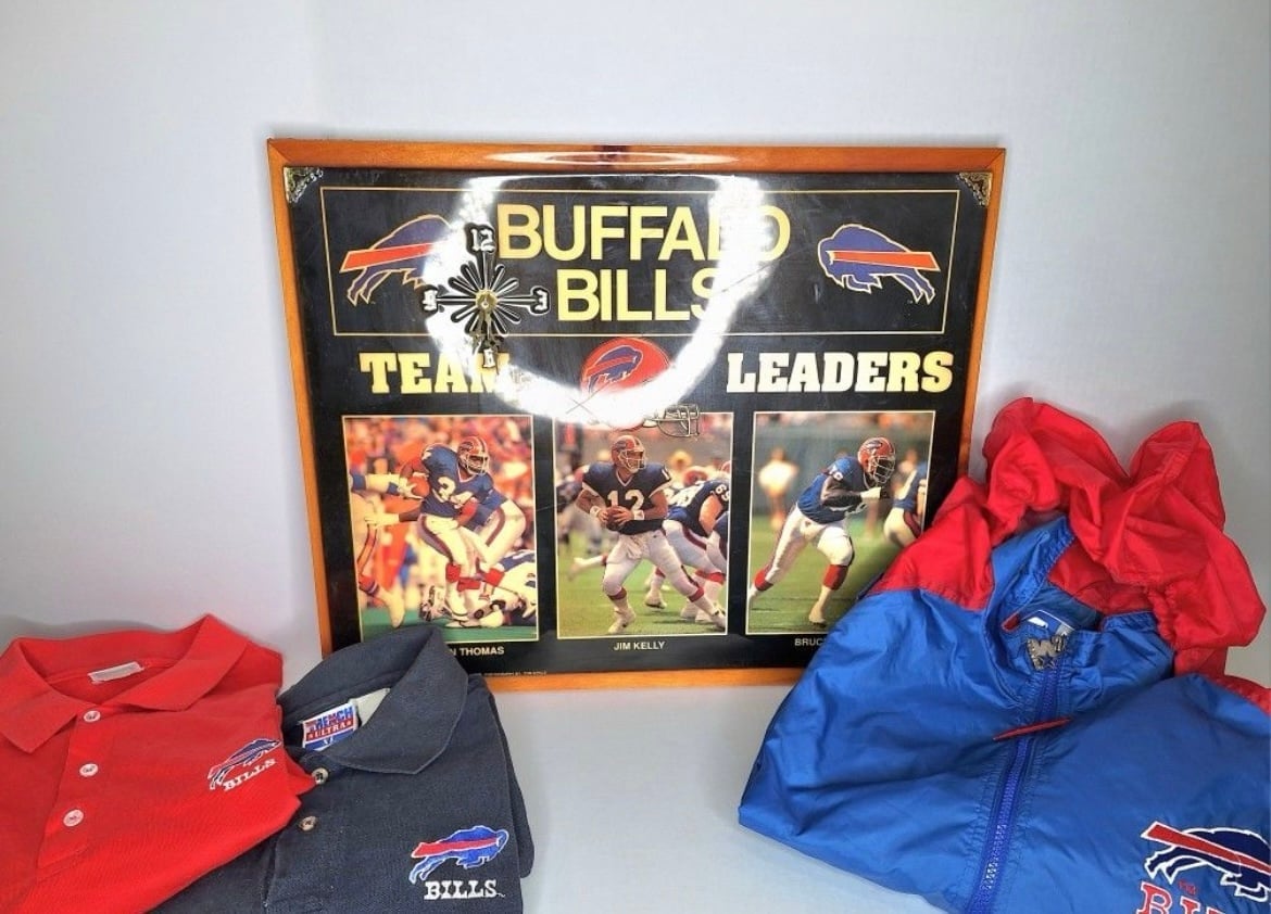 Buffalo Bills Football 1992 Vintage Sports Memorabilia Gift Set