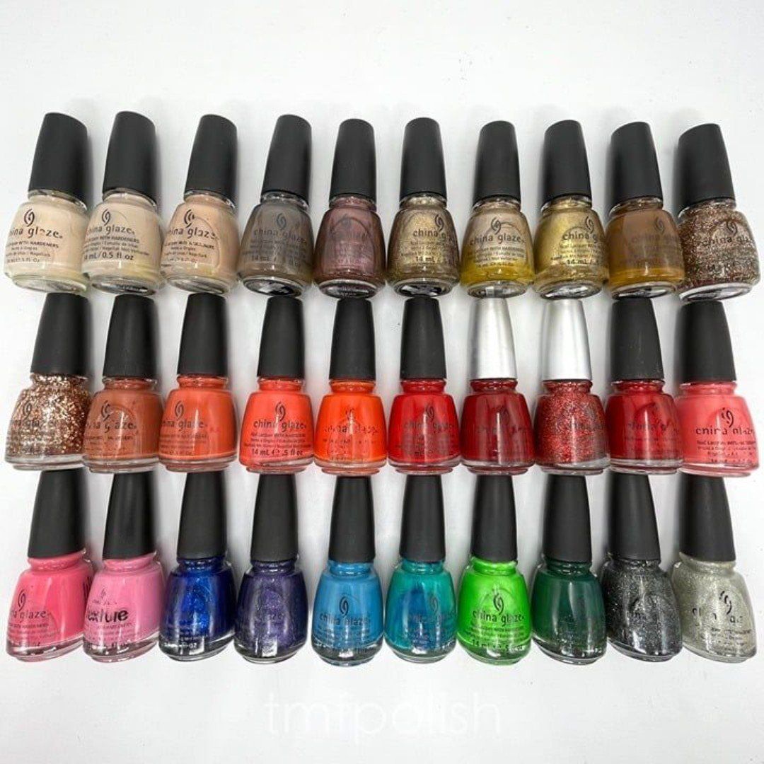 Lot of 30 China Glaze Nail Polish Bundle