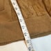 Vintage 70s Montgomery Ward Zip Cardigan Small Suede Leather Virgin Acrylic Tan