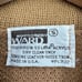 Vintage 70s Montgomery Ward Zip Cardigan Small Suede Leather Virgin Acrylic Tan