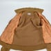 Vintage 70s Montgomery Ward Zip Cardigan Small Suede Leather Virgin Acrylic Tan