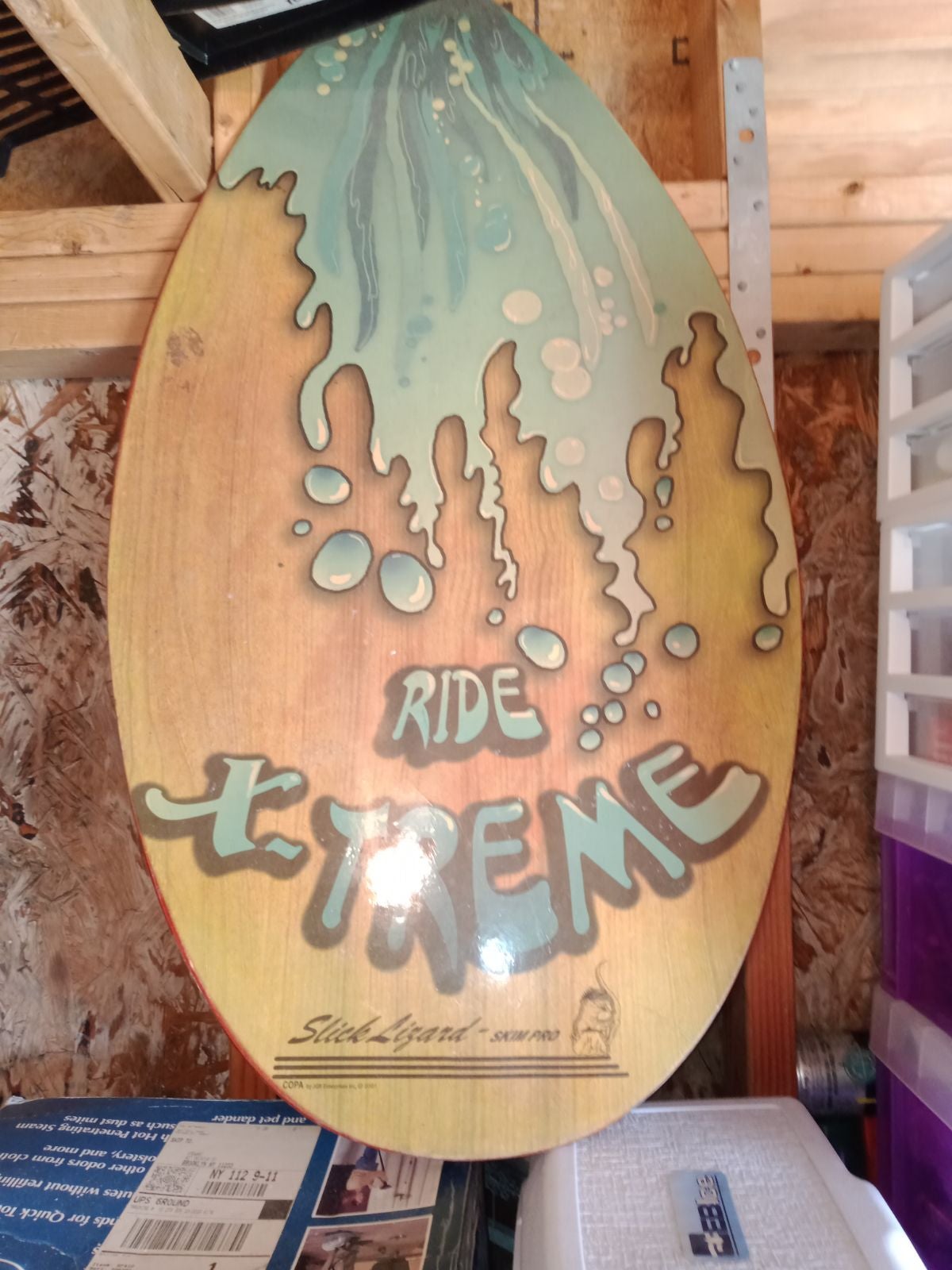 Slick lizard skim pro extreme skim board/surf board
